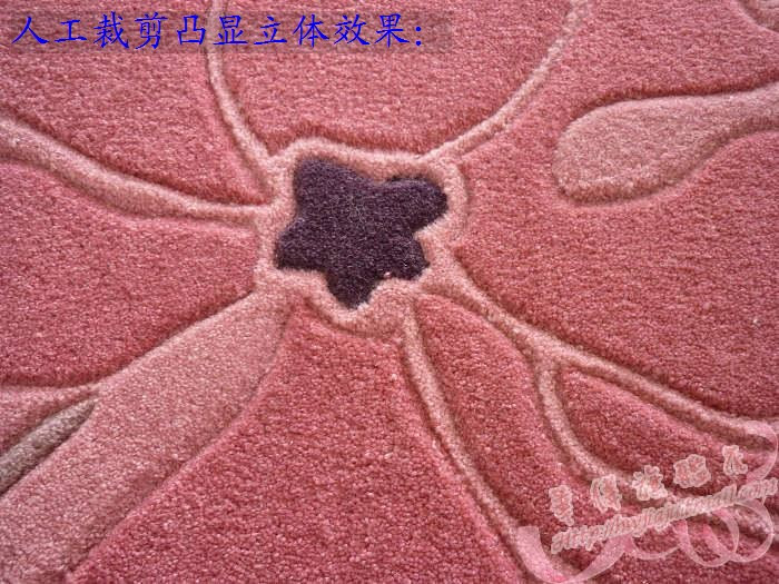 华伟 时尚精品电梯图案定制化纤现代中式腈纶长方形中国风手工织造 地毯
