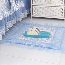 实物拍摄布卧室叶子韩式手工织造 地垫