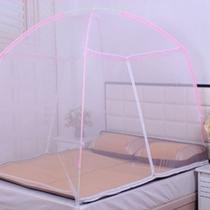 粉红色白色玻璃纤维管蚊帐蒙古包式通用 蚊帐