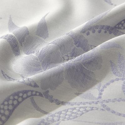 富安娜 紫色新古典/后现代活性印花提花植物花卉床单式欧美风 床品件套四件套