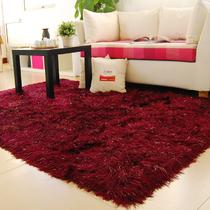 化纤简约现代腈纶纯色长方形手工织造 地毯
