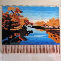 化纤手工GT－36挂毯长方形风景美式乡村 挂毯