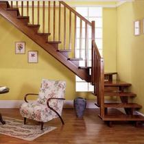 美国红橡榉木橡胶木折叠梯 康辉 楼梯 东南亚木橡胶木简约系列楼梯