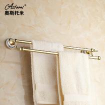 镀铬金色铜镀铬单层魅惑浪漫 置物架浴巾架