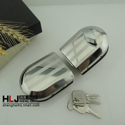 胜海 通用型镜面不锈钢锌包铜铁双锁舌 H-888A锁具