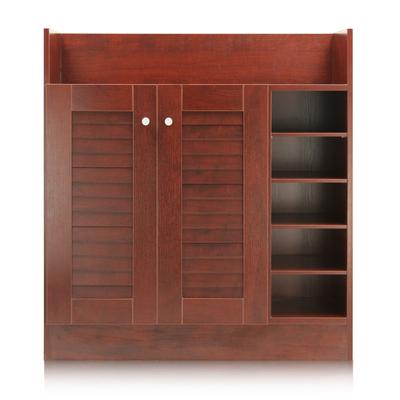 百乘 Bai Cheng 福州刨花板/三聚氰胺板框架结构储藏对开门艺术简约现代 鞋柜