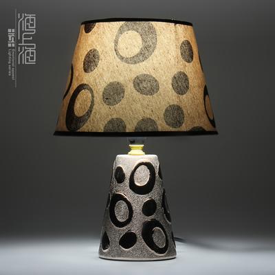 海上海 布陶瓷简约现代白炽灯节能灯 台灯