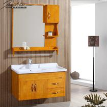 橡木一体陶瓷盆E1级现代中式 JLT-1125浴室柜