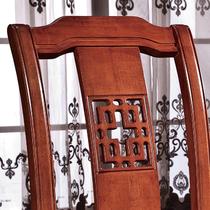 实木皮饰面榆木移动成人现代中式 H1-A010餐椅餐椅