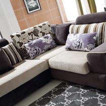 白色组合U形植绒移动棉海绵艺术简约现代 沙发