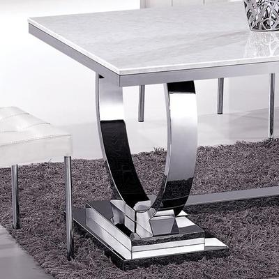 伊凯琳 金属整装不锈钢大理石框架结构多功能长方形简约现代 A6008餐桌
