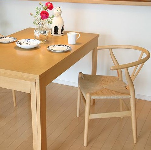 一家一匠 原木色浮雕实木皮饰面榉木多功能成人现代中式 餐椅