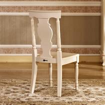 浮雕实木皮饰面橡胶木成人欧式 AS(M006#)餐椅