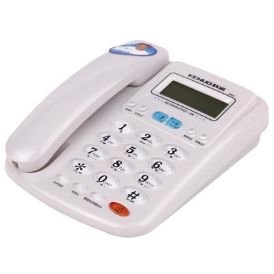 科诺 红色白色有绳电话铃声选择来电存储座式单机（子机）全国联保 电话机