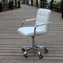 金属固定扶手无扶手不锈钢钢制脚皮艺 电脑椅