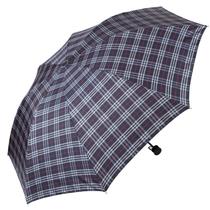 手动金线色织格布晴雨伞三折伞成人 遮阳伞