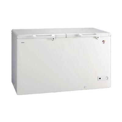 海尔 白色冷藏冷冻二级定频ST双门R600a直冷顶开式卧式冰柜机械控温 冷柜