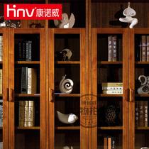 橡木成人现代中式 书柜