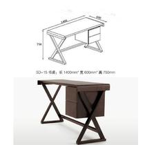 橡胶木简约现代 书桌