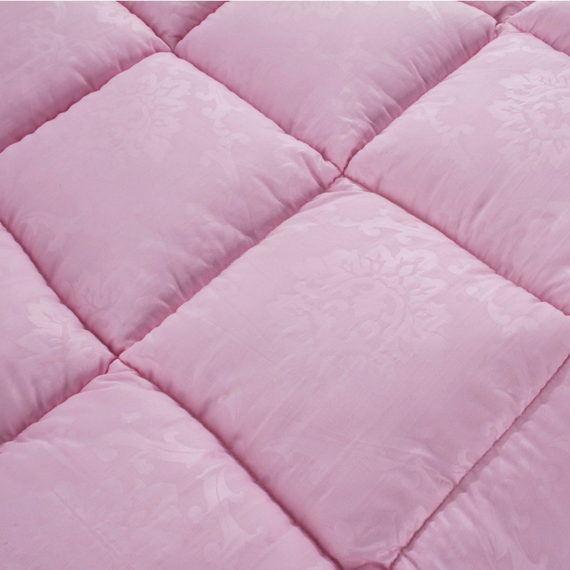 棉客 粉红色白色浅黄色绗缝超细纤维冬季化纤 被子