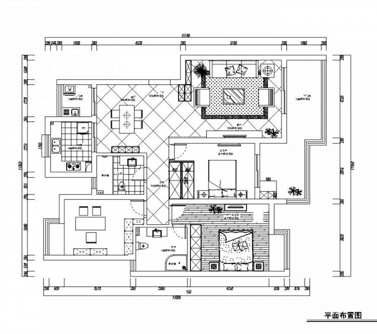 三房兩廳一廚兩衛(wèi)