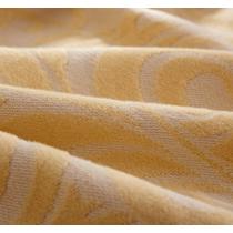 黄色粉红竹纤维毯一等品春秋植物花卉田园 毛毯