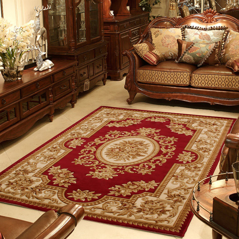 港龙 混纺欧式喜庆长方形欧美机器织造 富贵兰-8地毯