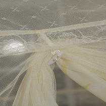 米黄色玻璃纤维管蚊帐蒙古包式通用 蚊帐