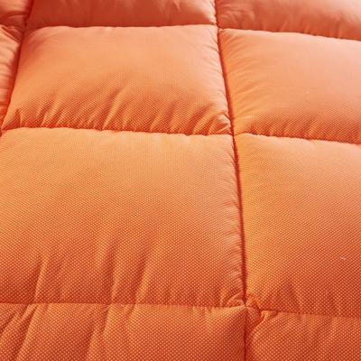 苏萱 桔色黄色粉色绗缝超细纤维冬季斜纹化纤 被子