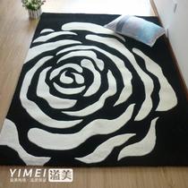 化纤可手洗简约现代腈纶植物花卉长方形欧美手工织造 地毯