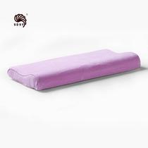 米黄50D浅紫50D斜纹布一等品棉布记忆棉长方形 枕头