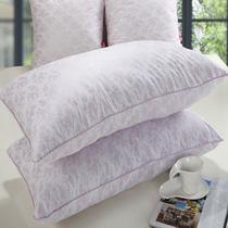 粉红色涤棉长方形 枕头护颈枕