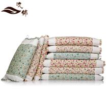 花色紫罗兰平纹一等品棉布熏衣草长方形 枕头护颈枕