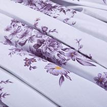浪漫花语-紫桑蚕丝手工定位冬季斜纹普通全棉5斤 被芯