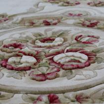 红色白色羊毛欧式植物花卉长方形欧美机器织造 JY006地毯