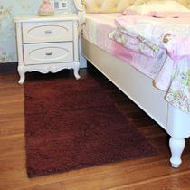 绒面卧室纯色简约现代机器织造 雪尼尔床边毯地垫