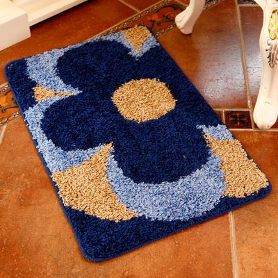 轩臣地毯 绒面门厅植物花卉简约现代无纺织造 地垫