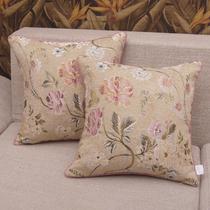 粉红色布靠垫化纤植物花卉欧式 靠垫