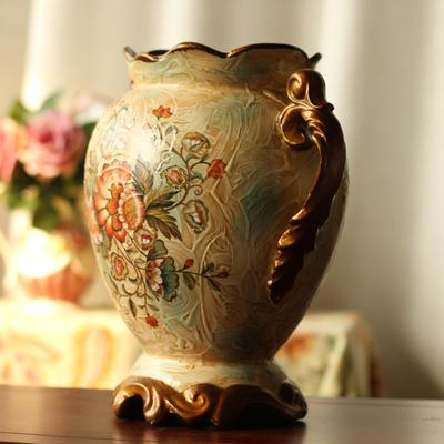 鸟与花家 陶瓷台面TC125花瓶欧式 花瓶