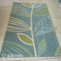 高档手工晴纶地毯化纤腈纶格子长方形手工织造 地毯