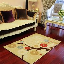 含羞草郁金香梅花混纺欧式植物花卉长方形日韩机器织造 地毯