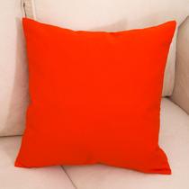 橘红色布靠垫PP棉纯色简约现代 靠垫