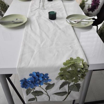 Gingh’am 布植物花卉田园 桌布
