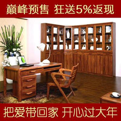 虾米 组装橡木多功能现代中式 书桌