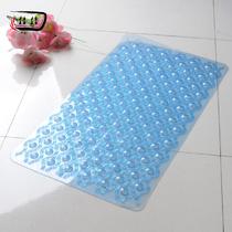 粉色透明色蓝色绿色PVC卫浴纯色简约现代机器织造 地垫