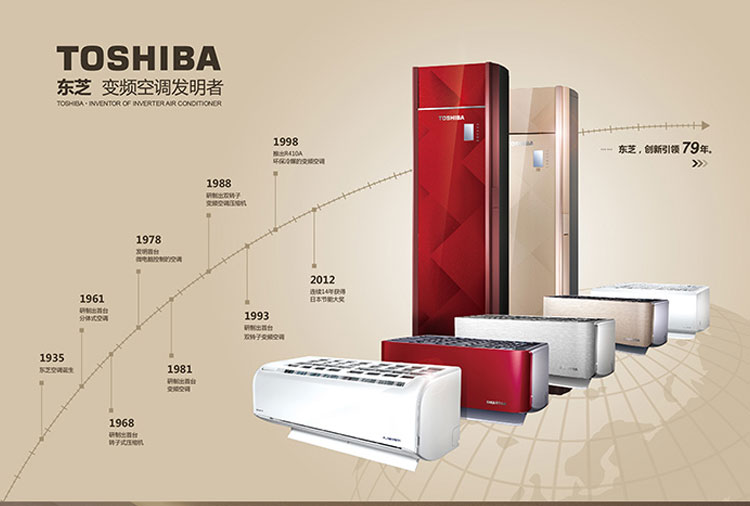 东芝Toshiba 3匹全直流变频冷暖柜式空调KFR-73LW\/BpER1(C)(金色)【图片 价格 品牌 评论】-其它智能家居用品-中央空调-齐家商城