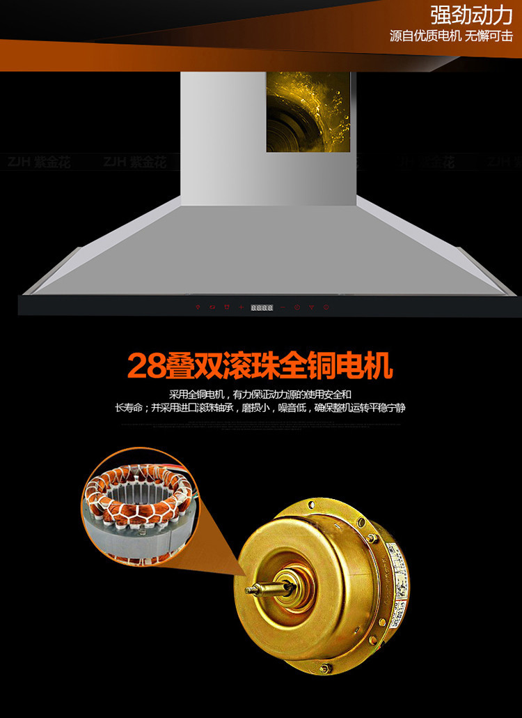 申花欧式吸油烟机CXW-238-E509-A 申花嵌入