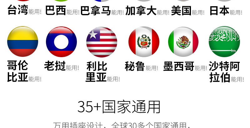 【美标】【英特曼】美标转换插头转换器美国日