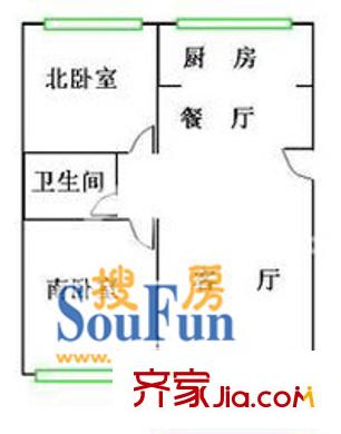 上海 阳明国际花苑四期 户型图