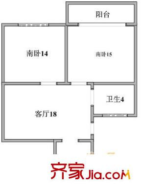 虹莘新村北区户型图上海 虹莘小区 户型图 2室1厅1卫1厨